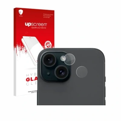 Afbeelding van upscreen Beschermfolie Screen Protector voor Apple iPhone 15 (ALLEEN Camera Lens) Beschermglas 9H Hardheid, Antikras, Anti Vingerafdruk