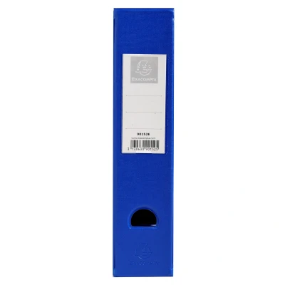 Afbeelding van Exacompta 90152E tijdschriftenmap (van stevig pvc met opgeplakte etikettenhouder en grijpgat, rug 70 mm) 1 stuk, donkerblauw