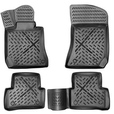 Afbeelding van Elmasline Design 3D rubberen matten set voor Mercedes E Klasse W212 &amp; S212 bouwjaar 2009 2016 extra hoge 5 cm rand vloermatten