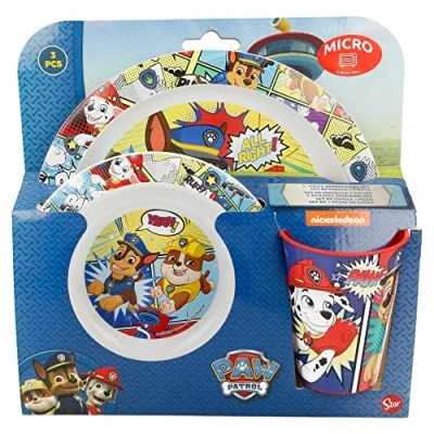 Afbeelding van PAW Patrol Kinderserviesset 3 delig Multicolor