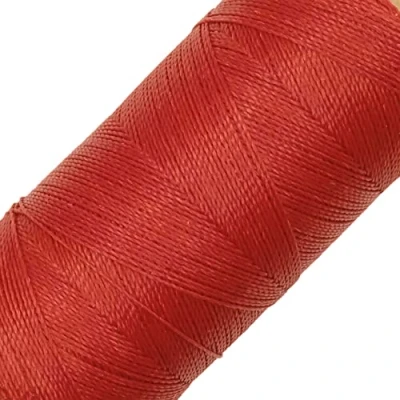 Afbeelding van Linhasita Garenspoel, gewaxt, 100 g/360 meter, dikte: 0,5 mm, polyester, macramégaren, 30 kleuren, rood