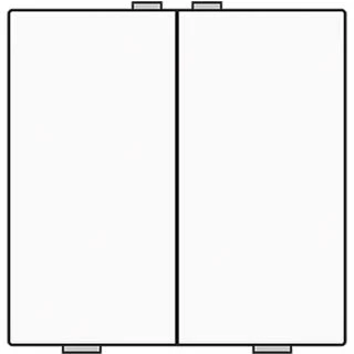 Afbeelding van Niko home control dubbele drukknop wit 101 51002