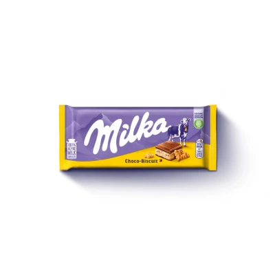 Afbeelding van Milka Choco Biscuit Chocolade Reep 100 Gram