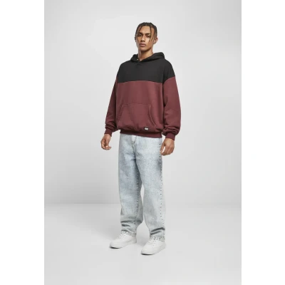 Afbeelding van Urban Classics Hoodie, Heren, Maat: Small, Cherry/blk