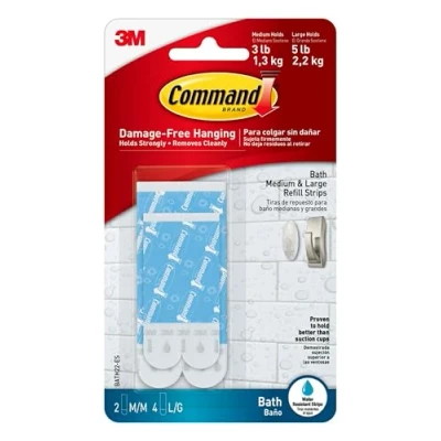 Afbeelding van Command BATH22 ES waterbestendige navulstrips