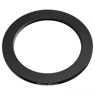 Afbeelding van vhbw Step down ring adapter van 67 mm naar 52 voor cameralens filteradapter, metaal, zwart