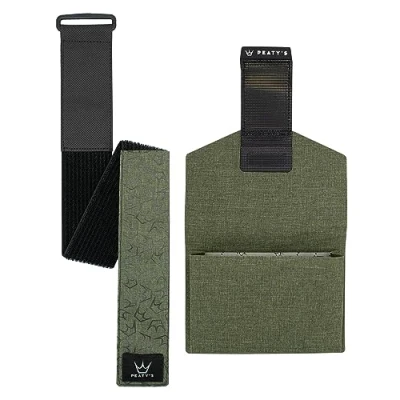 Afbeelding van Peaty&#039;s Holdfast Trail Tool Wrap Super Veilig, Geen Slip of Rammelaar, Modulair Ontwerp, Waterdicht, Opbergframetas met Ritsvak, Past Overal, voor MTB Road Gravel Ebike Mountainbike Groen