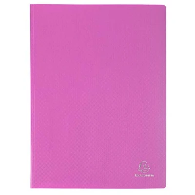 Afbeelding van Exacompta Ref. 88527E 1 documentenmap van 5/10 polypropyleen OPAK, Cristal hoesjes 100 kanten A4 Roze