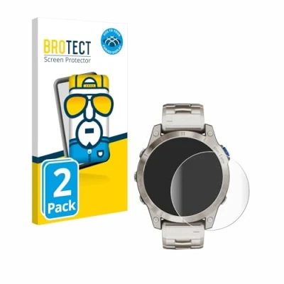 Afbeelding van BROTECT Full Cover Screen Protector voor Garmin D2 Mach 1 (2 Stuks) Schermbeschermer, 3D Curved