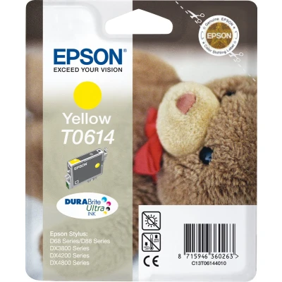Afbeelding van Epson Inktcartridge T0614 Geel voor o.a Stylus DX4800 serie