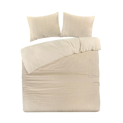Afbeelding van Dekbedovertrek Papillon Beaufort Zand Flanel 140 x 200 / 220 cm 1 Persoons