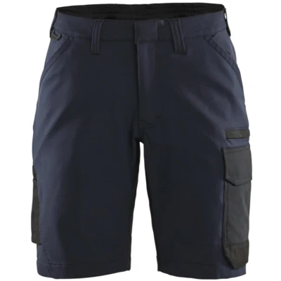 Afbeelding van Blaklader Dames service short 4 weg stretch 7123 1645 Donker marineblauw/Zwart