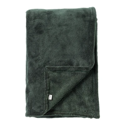 Afbeelding van Dutch Decor OWEN Plaid 130x160 cm coral fleece deken heerlijk zacht Mountain View groen