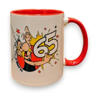 Afbeelding van Asterix en Obelix porseleinen mok (65 jaar)