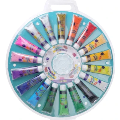 Afbeelding van Acrylverf met Pallet Set, 18dlg.