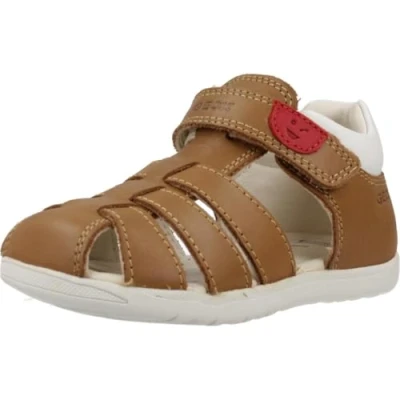 Afbeelding van Geox B Macchia Boysandalen, babysandalen, whisky/wit, maat 19, Whisky White, 19 EU