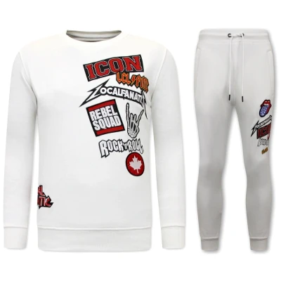 Afbeelding van Joggingpak Heren ICON Rocks Wit Maat XXL