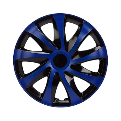 Afbeelding van Wieldoppen 13 &quot;DRACO Blauw Zwart Set van 4 stuks