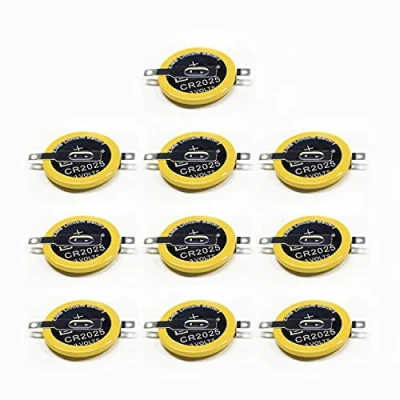 Afbeelding van EEMB 10 PACK CR2025 Batterijen 3v Lithium Batterij Knop Coin Cell 2025 Gameboy Cartridge Battery Tabs Solder Kleur GBC Vervangende Save (LBY2)