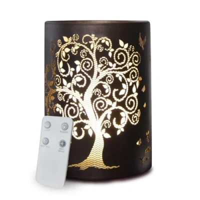 Afbeelding van Zen&#039;Aroma Vita geurdispenser voor etherische oliën, ultrasone metaal, 15 x 19 cm