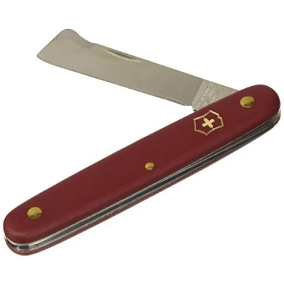 Afbeelding van Victorinox Okuliermesser Kombi für Gartenarbeiten (2 Funktionen, gerade Klinge, Rindelöser) 12 cm, rot