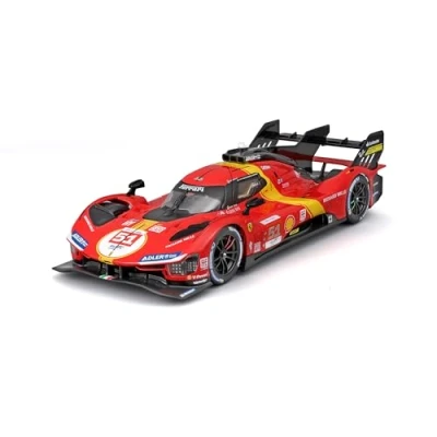 Afbeelding van Bburago 1/24 Ferrari Racing 499P LMH 2023#51 Rood Nieuw 2024: zet de adrenaline van race op met deze flamboyante replica, die snelheid en kracht #51 vastlegt