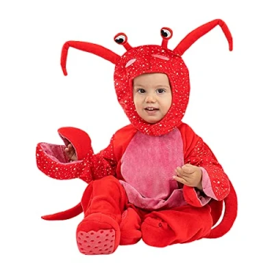 Afbeelding van FUNIDELIA Krab Kostuum voor baby Maat: 81 92 cm Rood