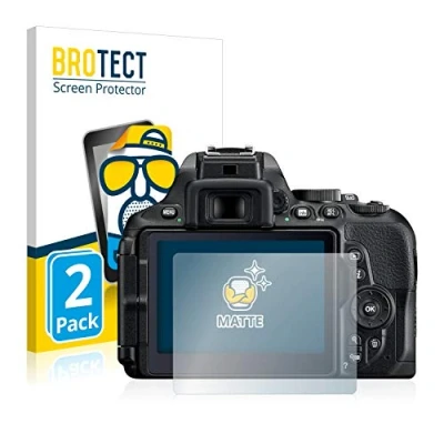 Afbeelding van BROTECT (2 Stuks) Antireflecterende Beschermfolie voor Nikon D5600 Anti Glare Screen Protector, Mat, Ontspiegelend