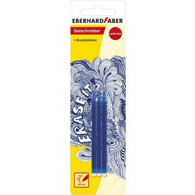 Afbeelding van 10x Rollervulling Eberhard Faber blauw