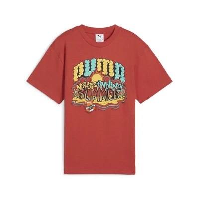 Afbeelding van Puma Graphics Tshirt print voor kinderen, Maat: 152, Red fire