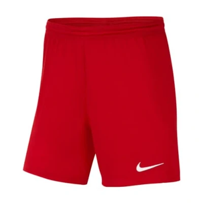 Afbeelding van Nike Dames Shorts W Nk Df Park Iii Nb K, Universiteit Rood/Wit, BV6860 657, S