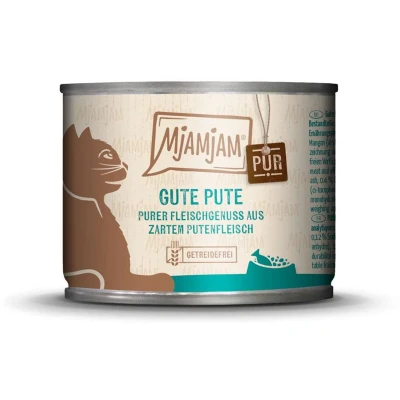 Afbeelding van 6x200g goede kalkoen puur MjAMjAM kattenvoer nat