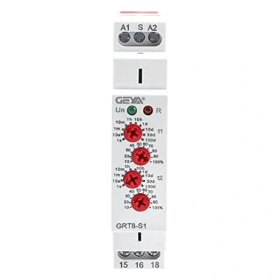 Afbeelding van GEYA GRT8 S1 A230 asymmetrische timer 1 x SPDT relais 16A AC 230V