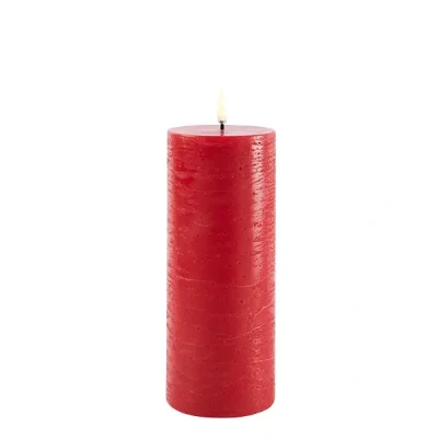 Afbeelding van Uyuni Led Rustieke Kaars Rood 7,8x20cm