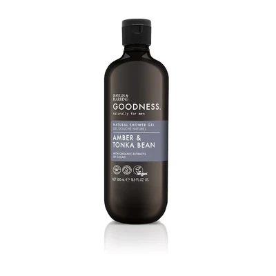 Afbeelding van Baylis &amp; Harding Goodness men shower gel amber tonka bean 500 ml