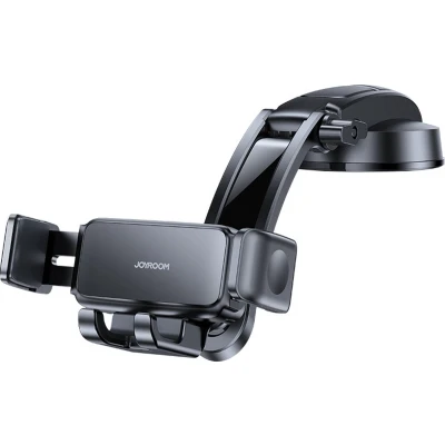 Afbeelding van Joyroom Auto Mechanische Gravity Telefoonhouder met Verstelbare Arm voor Dashboard en Voorruit Zwart