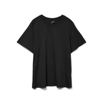 Afbeelding van Vero Moda Curve Vmpaulina Tshirt basic, Dames, Maat: 48/50, Black