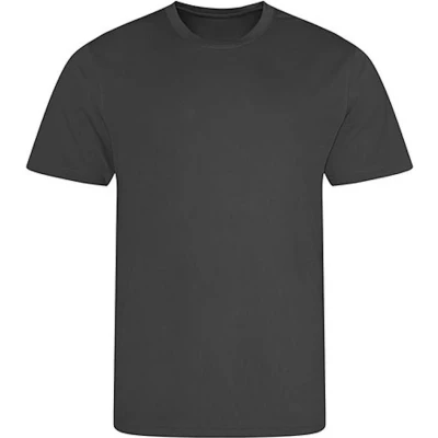 Afbeelding van Recycled herenshirt &#039;Cool T&#039; korte mouwen Charcoal L
