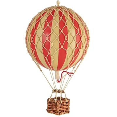 Afbeelding van Authentic Models Luchtballon Floating The Skies decoratie Kinderkamer Rood Ø 8,5cm