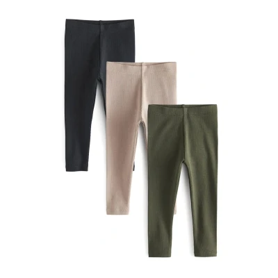 Afbeelding van Next 3 PACK Legging voor kinderen, Maat: 86, Green