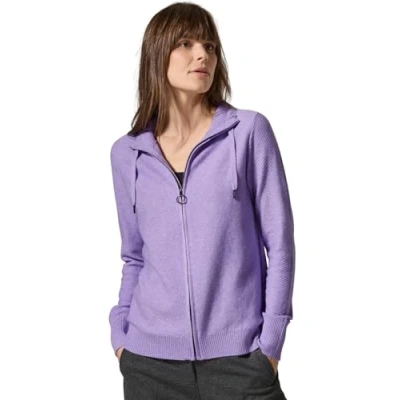 Afbeelding van CECIL Structuurcardigan, Lila Melange, M
