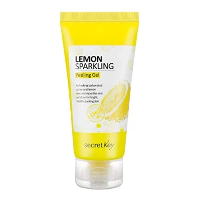 Afbeelding van SECRET KEY Lemon Sparkling peeling Gel 4,05 fl.0z. 120 ml Huidreinigende met citroenwater en bruisend water, verwijdert dode cellen, reinigt talg, verzorgt de poriën, kalm