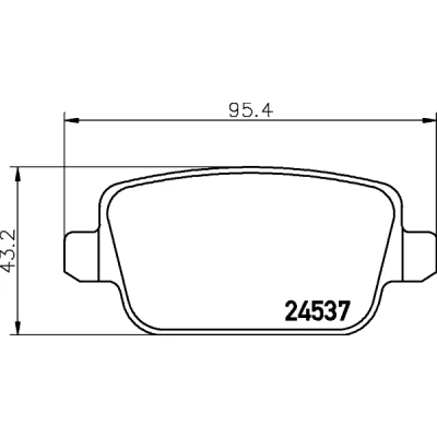 Afbeelding van Remblokkenset, schijfrem HELLA PAGID 8DB 355 025 371