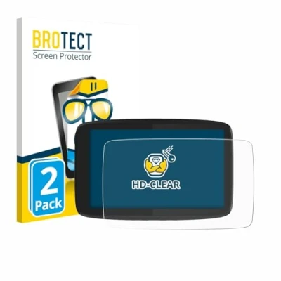 Afbeelding van BROTECT Screenprotector voor TomTom GO Camper Tour Folie Beschermfolie transparant (2 Stuks)