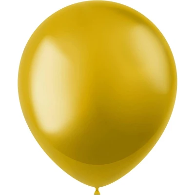 Afbeelding van Gouden ballonnen metallic 33cm 10 stuks