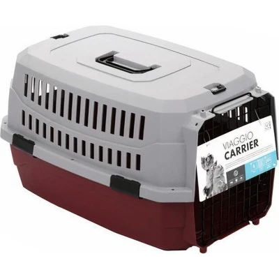 Afbeelding van M pets Hondenvervoersbox Viaggio 58,4 X 38,7 33 Cm Rood/grijs
