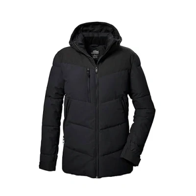 Afbeelding van killtec heren Gewatteerd jack/winterjack met capuchon KOW 306 MN QLTD JCKT, schwarz, M, 41838 000