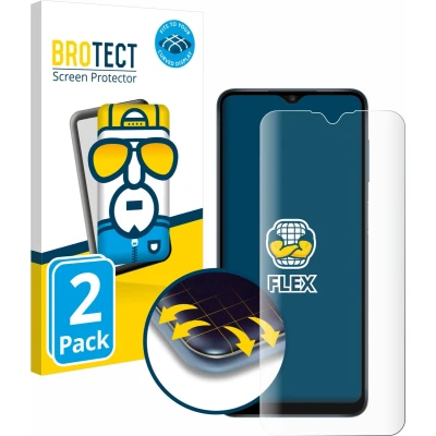 Afbeelding van BROTECT Screenprotector voor Samsung Galaxy A12 Folie Beschermfolie transparant volledig dekking (2 Stuks)