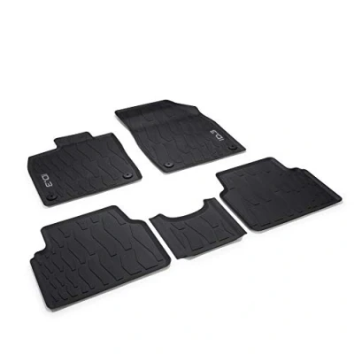 Afbeelding van Volkswagen 10B06150082V rubberen vloermatten, premium all weather matten, 5 x met ID.3 belettering