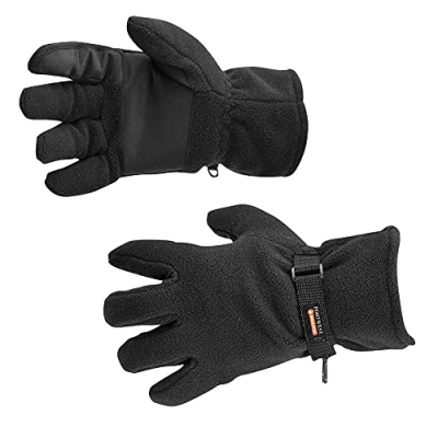 Afbeelding van Portwest Handschoenen Fleece Gl12 Zwart One Size
